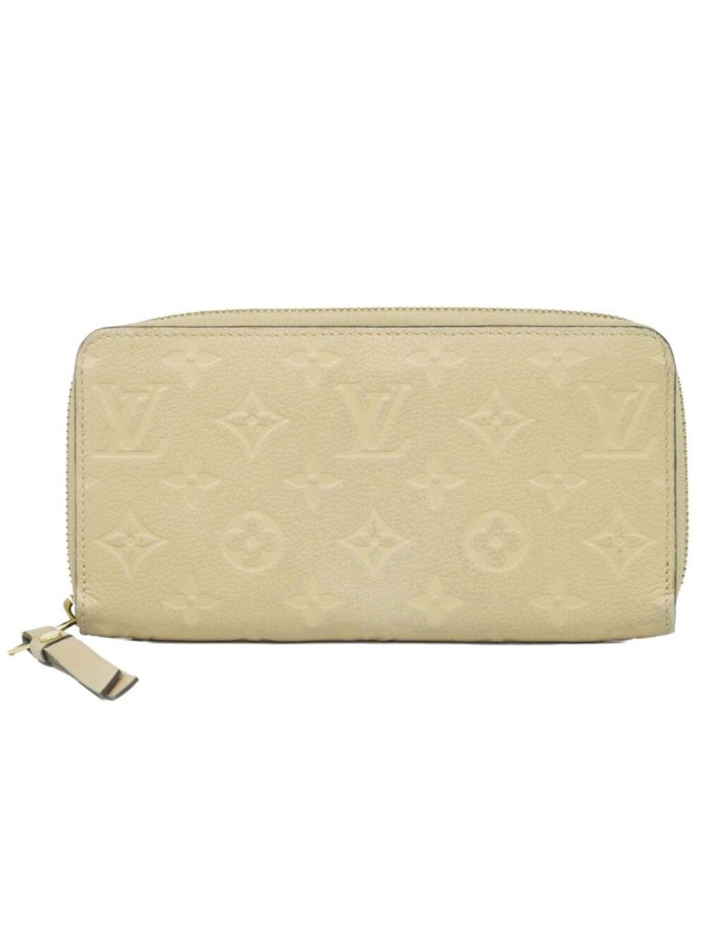 Louis Vuitton LV Zippy Wallet Monogram Empreinte Leather les Beiges